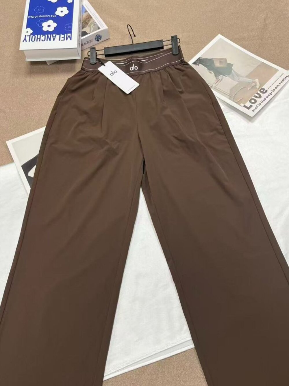 NWT ALO Yoga Suit Up Trouser (Regular M) Espresso Brown Casual / Office ๐โจ - Picture 2 of 8